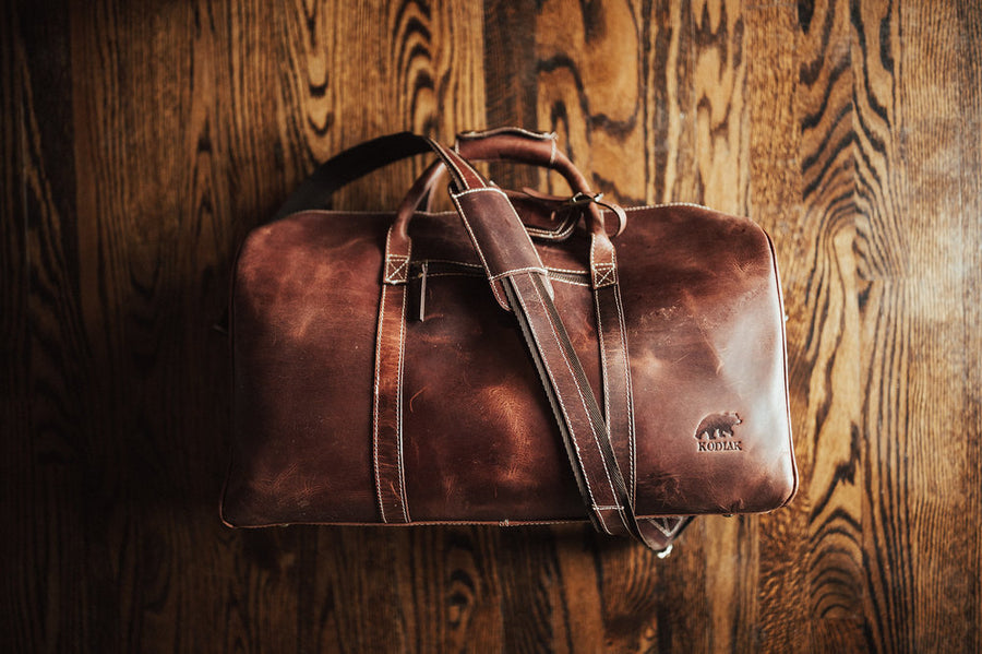30L Weekender Duffel — Dark Walnut